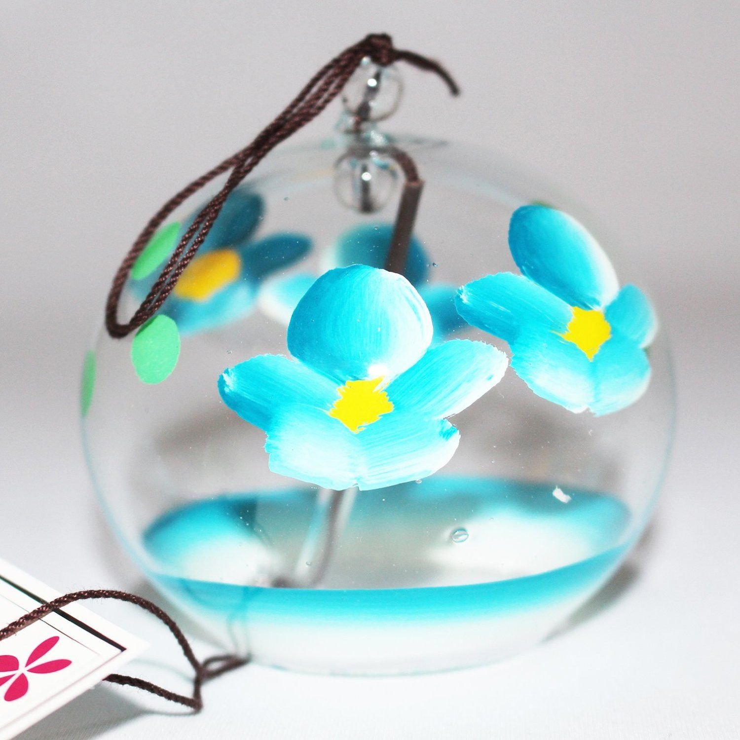 【新品】　江戸風鈴　篠原風鈴本舗　花柄　風鈴　ふうりん 江戸風鈴 花柄 ガラス製 篠原風鈴本舗 - メルカリ